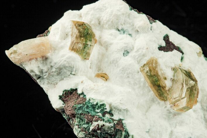 Gemmy Heulandite Crystals on Mordenite - Maharashtra, India #195571